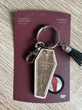 Undertaker Books Coffin Keychain
